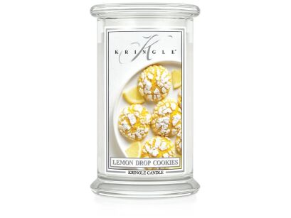 Kringle Candle Lemon Drop Cookies - duża świeca zapachowa 624 g 2 knoty