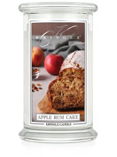Apple Rum Cake - Kringle Candle - duża świeca z dwoma knotami (624g)
