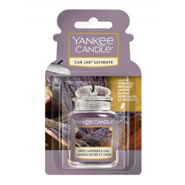 Yankee Candle - DRIED LAVENDER & OAK - zapach samochodowy car jar ultimate