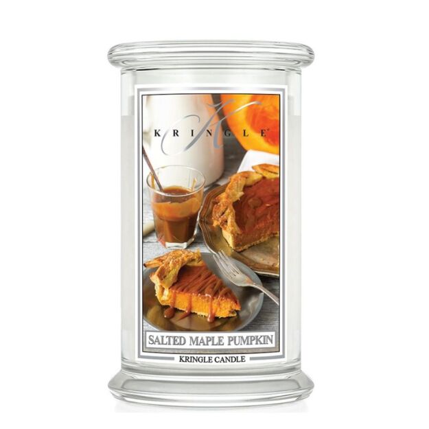 Salted Maple Pumpkin - Kringle Candle - duża świeca z dwoma knotami (624g)