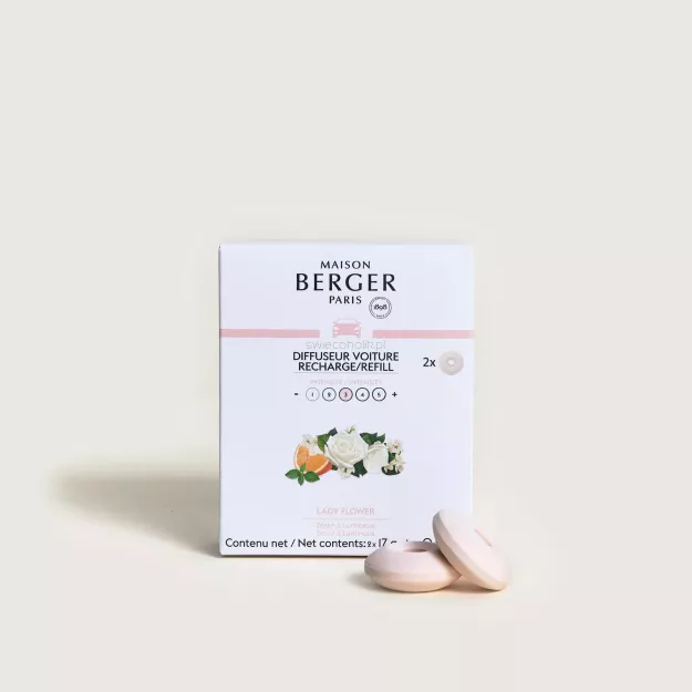 Maison Berger Lady Flower - wkład zapachowy do dyfuzora samochodowego 2 szt.
