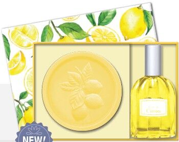 Zestaw prezentowy Cytryna (Lemon) - mydło 100 g + woda toaletowa 25 ml | Esprit Provence