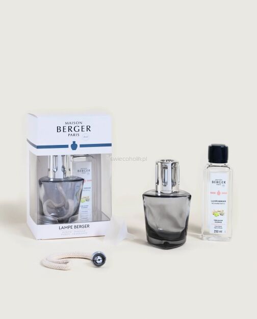 Zestaw prezentowy - Maison Berger - lampa katalityczna Terra Black + esencja Wilderness 250 ml