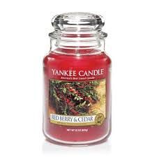 Red Berry & Cedar Yankee Candle - Duża świeca