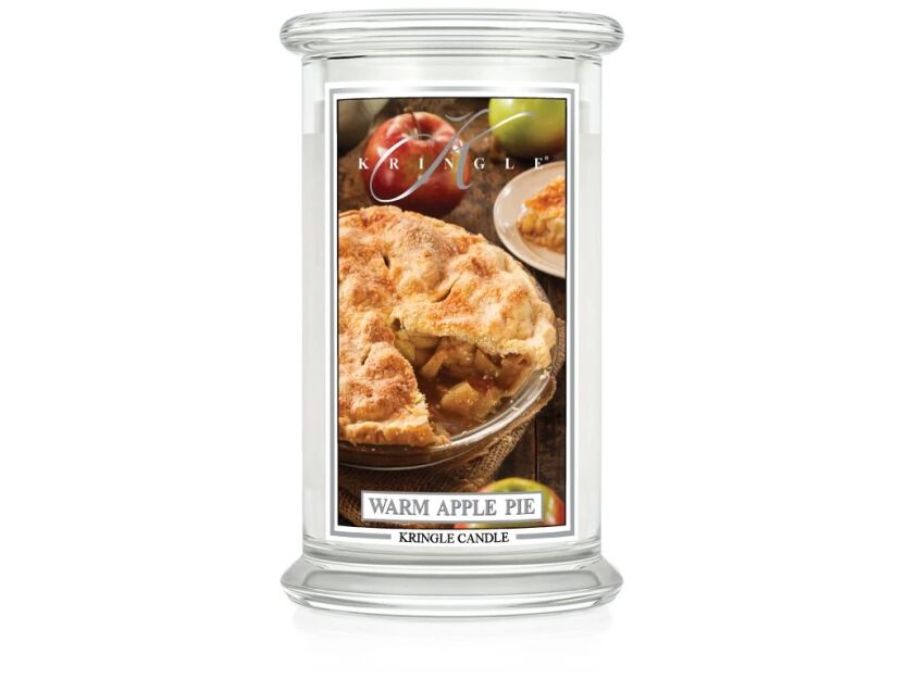 Kringle Candle Warm Apple Pie - duża świeca zapachowa 624 g 2 knoty