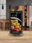 Macaroons - Kringle Candle - duża świeca z dwoma knotami (624g) - seria Reserve - 2
