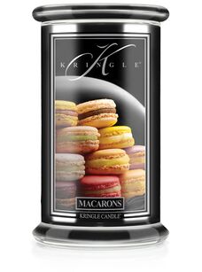 Macaroons - Kringle Candle - duża świeca z dwoma knotami (624g) - seria Reserve