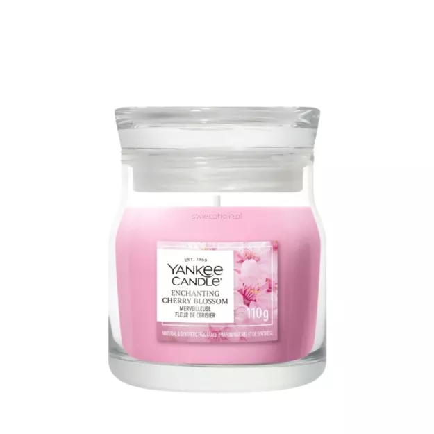 Yankee Candle Enchanting Cherry Blossom - mała świeca zapachowa 110g