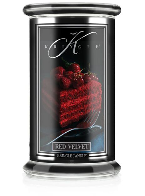 Red Velvet - Kringle Candle - duża świeca z dwoma knotami (624g) - seria Reserve