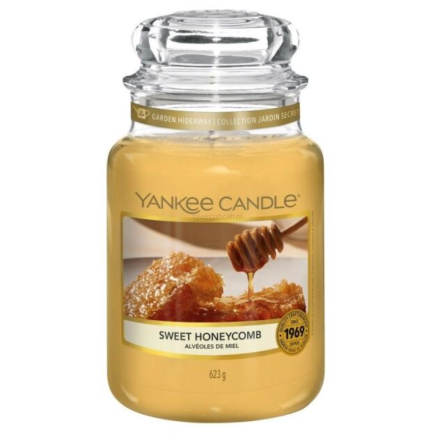 Sweet Honeycomb- Yankee Candle - duża świeca zapachowa nowość wiosna 2020