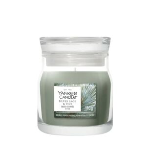 Yankee Candle Silver Sage & Pine - mała świeca zapachowa 110 g
