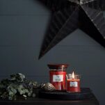 Woodwick - Crimson Berries - mała świeca zapachowa z drewnianym knotem - 6