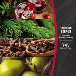 Woodwick - Crimson Berries - mała świeca zapachowa z drewnianym knotem - 4