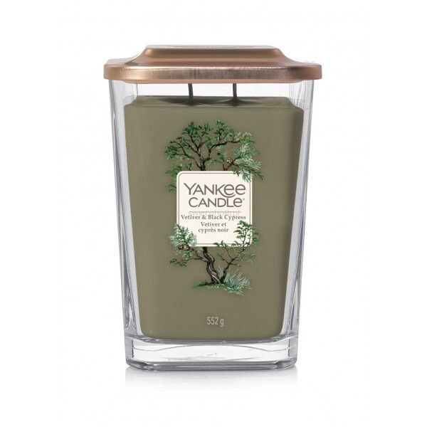 Vetiver & Black Cypress Yankee Candle duża świeca Elevation z dwoma knotami