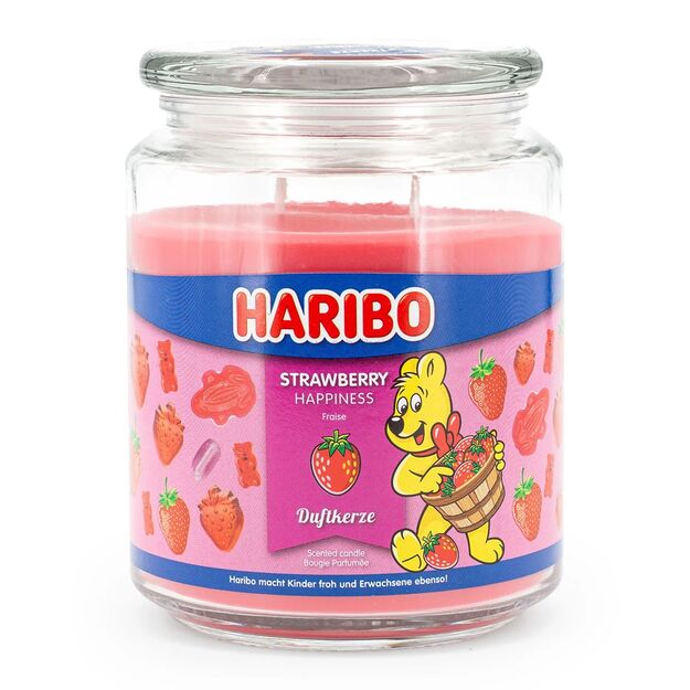 Strawberry Happiness - Haribo - świeca zapachowa 510g