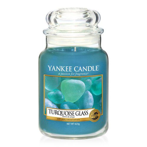 Turquoise Glass Yankee Candle - duża świeca zapachowa