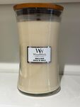 Vanilla Bean- WoodWick duża świeca zapachowa z drewnianym knotem - 3