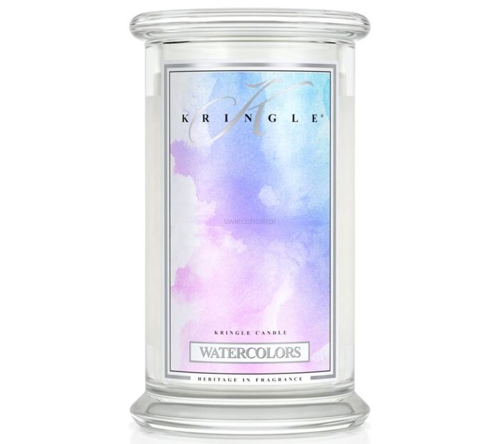 Watercolors - Kringle Candle - duży, klasyczny słoik (623g) z 2 knotami