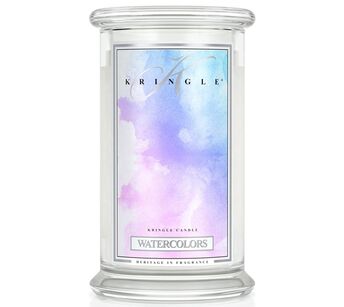 Watercolors - Kringle Candle - duży, klasyczny słoik (623g) z 2 knotami