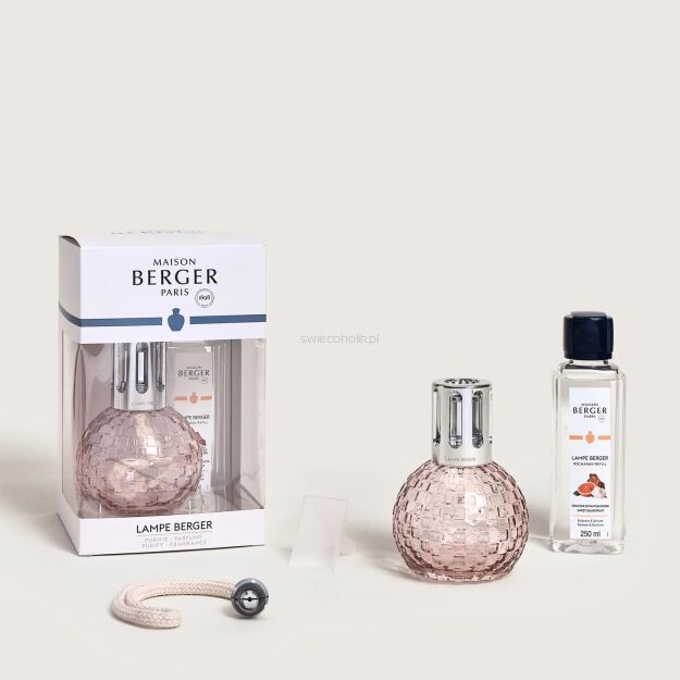 Zestaw prezentowy - Maison Berger - lampa katalityczna Disco Pink + esencja Sweet Grapefruit 250 ml