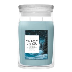 Yankee Candle Winter Night Stars - duża świeca zapachowa 567 g
