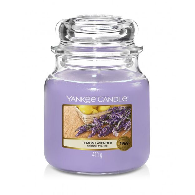 Lemon Lavender - Yankee Candle - średnia świeca
