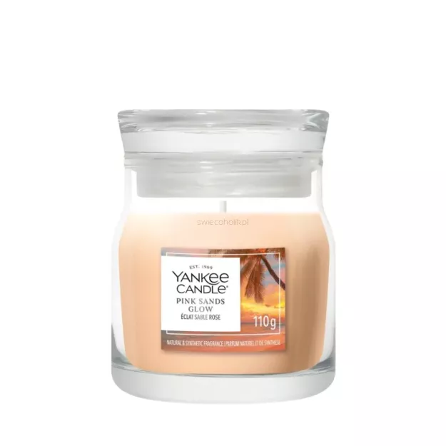 Yankee Candle Pink Sands Glow - mała świeca zapachowa 110g