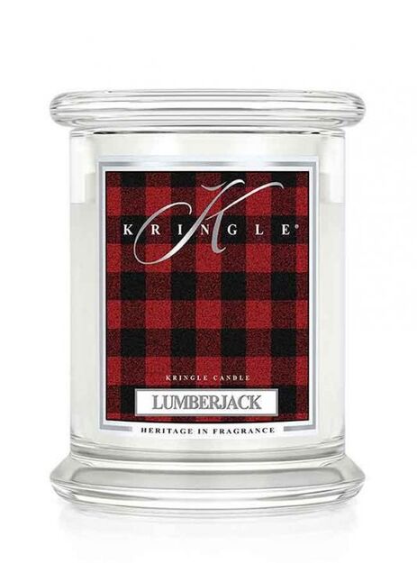 Kringle Candle - Lumberjack - średna, klasyczna świeca (411g) z 2 knotami