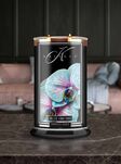 Blue Orchid - Kringle Candle - duża świeca z dwoma knotami (624g) - seria Reserve - 2