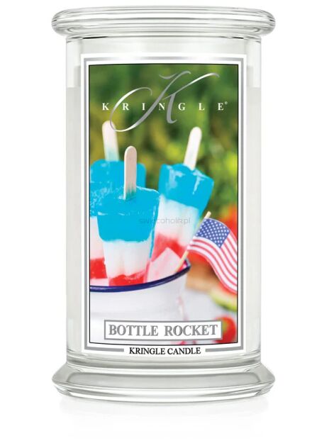 Bottle Rocket - Kringle Candle - duża świeca z dwoma knotami (624g)