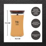 Golden Bourbon - Woodwick - duża świeca zapachowa z drewnianym knotem  - 2