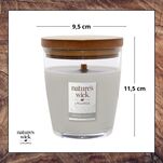 Smoked Vanilla - Woodwick - średnia świeca z drewnianym knotem - seria Nature's Wick. - 4