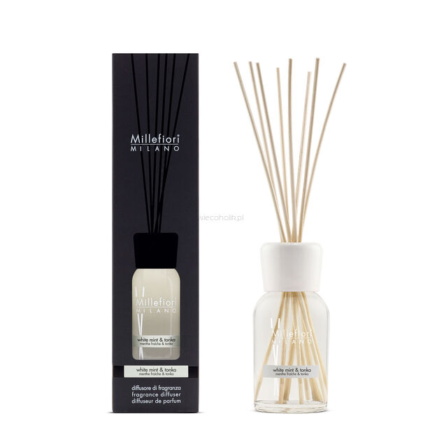 White Mint & Tonka- Millefiori- Pałeczki zapachowe 250 ml Natural