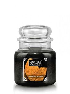 Country Candle -Golden Tobacco  - średnia świeca zapachowa