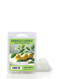 Yuzu & Sage - Kringle Candle - wosk zapachowy 64 gram
