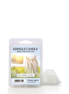 Kringle Candle Sun Dried Linen - wosk zapachowy do kominka 64 g