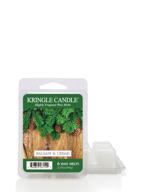Kringle Candle Balsam & Cedar - wosk zapachowy 64 gram