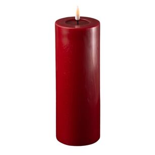 Bordeaux - Deluxe Home Art - świeca Led parafinowa 7,5 cm x 20 cm