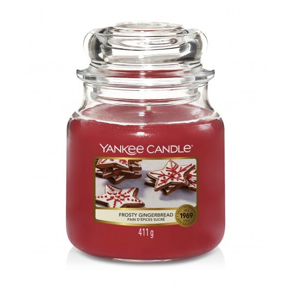 Frosty Gingerbread - Yankee Candle -średnia świeca zapachowa