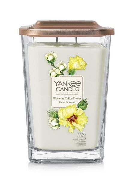 Blooming Cotton Flower - Yankee Candle Elevation - duża świeca zapachowa - nowość 2021