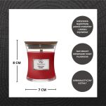 WoodWick - Pomegranate - mała świeca zapachowa z drewnianym knotem - 4