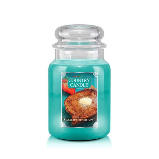 Blueberry French Toast- Country Candle - duża świeca (652g)