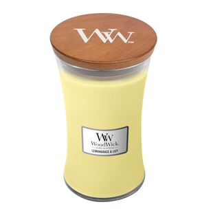 Lemongrass & Lilly  - Woodwick duża świeca zapachowa