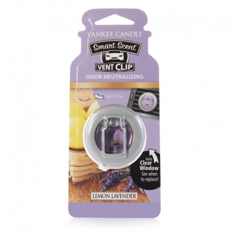 Yankee Candle - Lemon Lavender - zapach samochodowy car jar vent clip