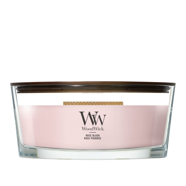 WoodWick Rose Blush świeca zapachowa elipsa
