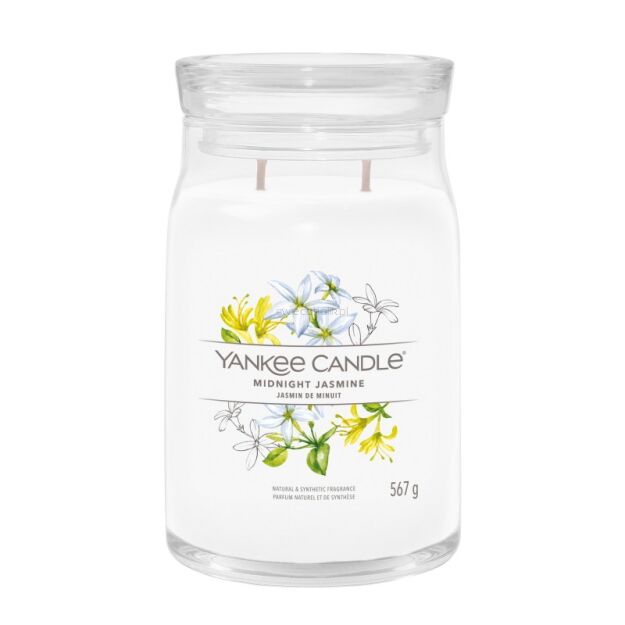 Midnight Jasmine - Yankee Candle Signature - duża świeca z dwoma knotami