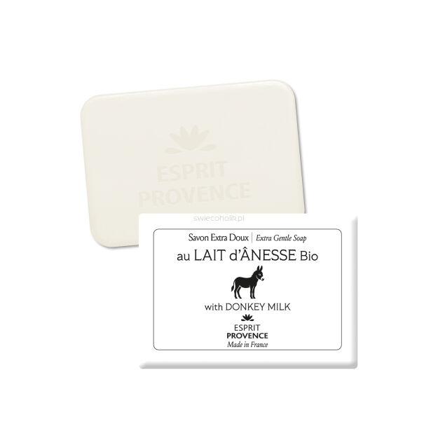 Mydło z mlekiem oślim BIO Esprit Provence - kostka 140 g
