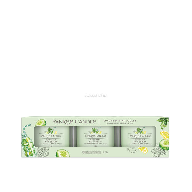 Cucumber Mint Cooler - Yankee Candle Signature - świeca mini 3 pack - nowość 2023