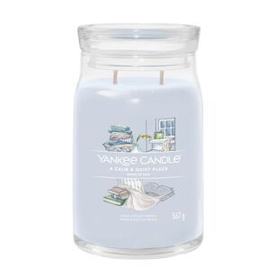 A Calm & Quiet Place - Yankee Candle Signature - duża świeca zapachowa z dwoma knotami