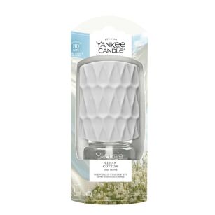 Yankee Candle Clean Cotton - elektryczny odświeżacz do kontaktu zestaw startowy